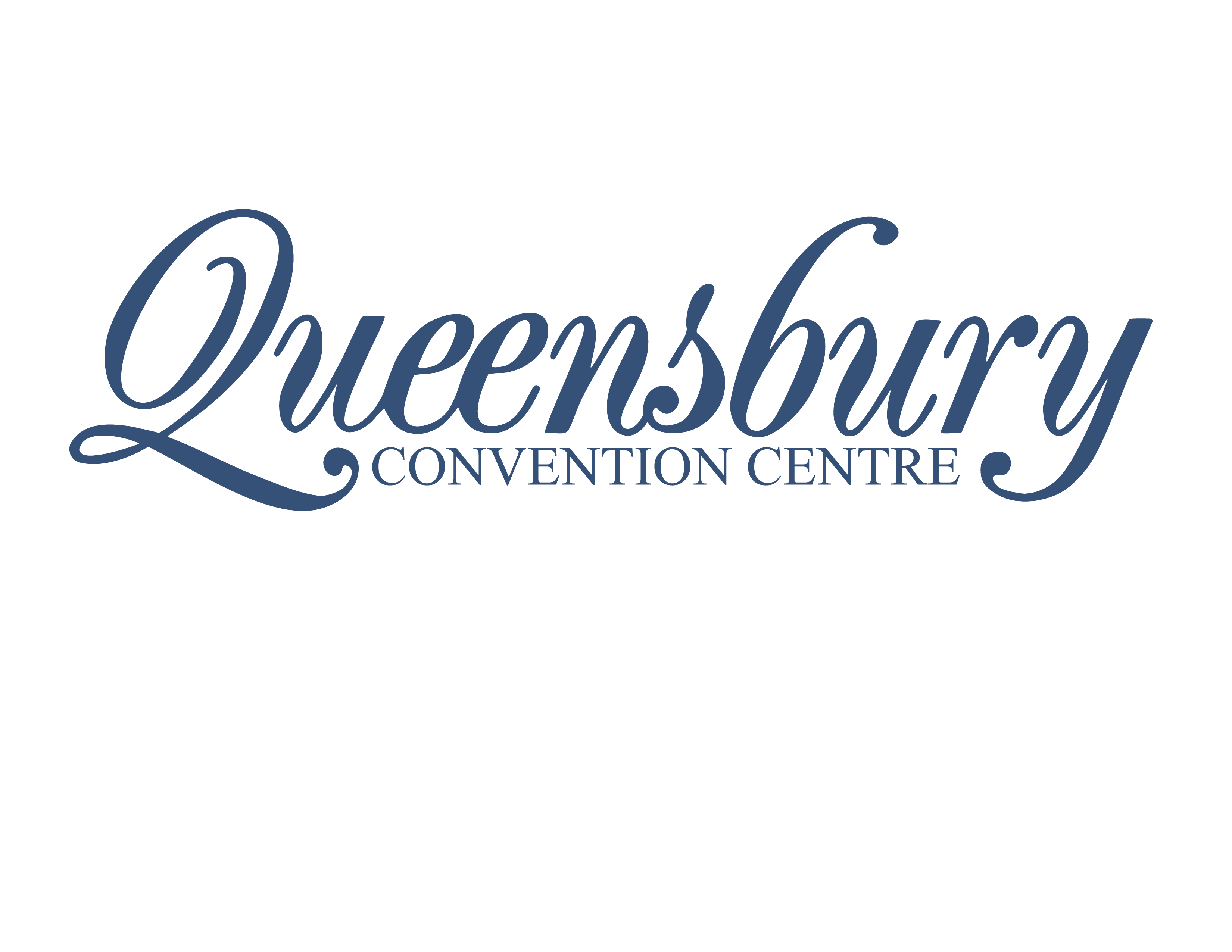 Queensbury Convention Centre - slate logo
