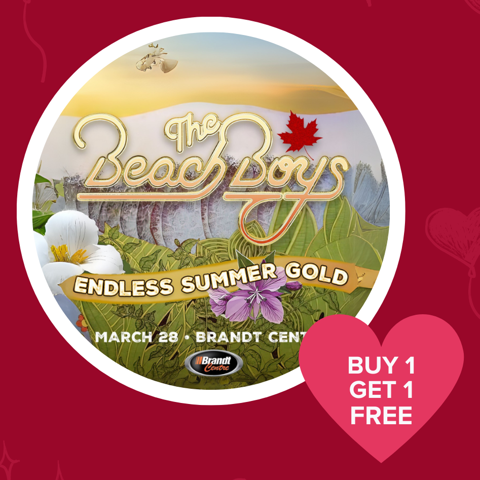 Beach Boys concert March 28, buy one get one.