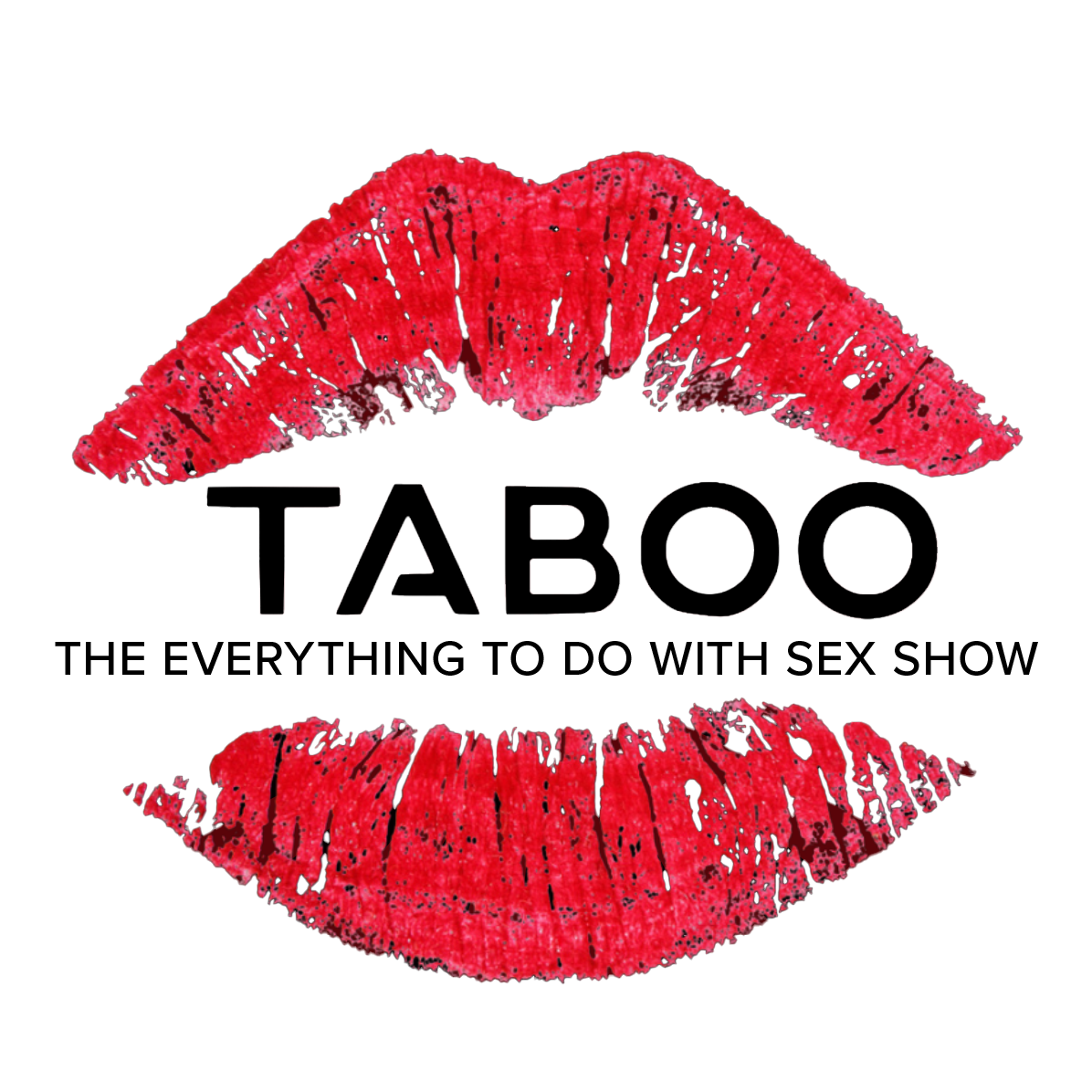 Taboo Show logo with red lips graphic
