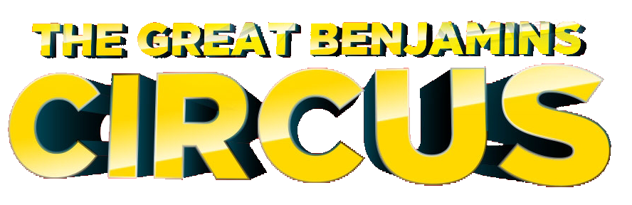 The Great Benjamins Circus logo in yellow