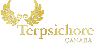 Terpsichore Canada logo with golden wings