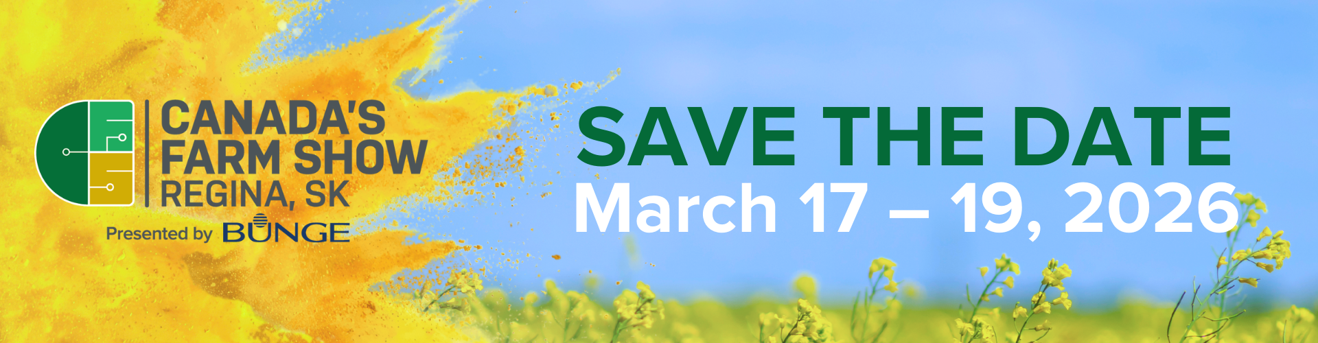 Canada&#039;s Farm Show 2026 date announcement.
