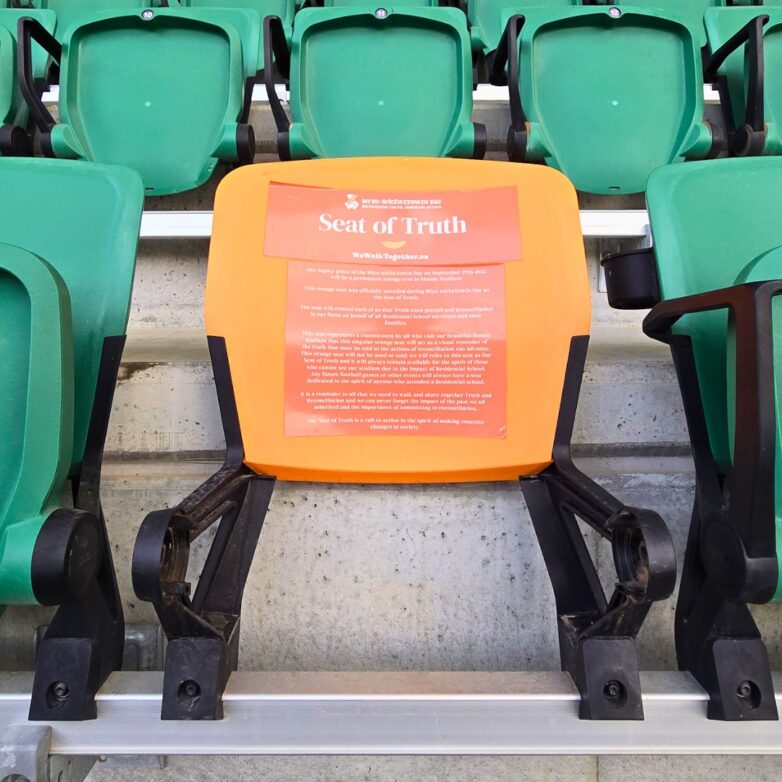 The Seat of Truth The Seat of Truth at Mosaic Stadium