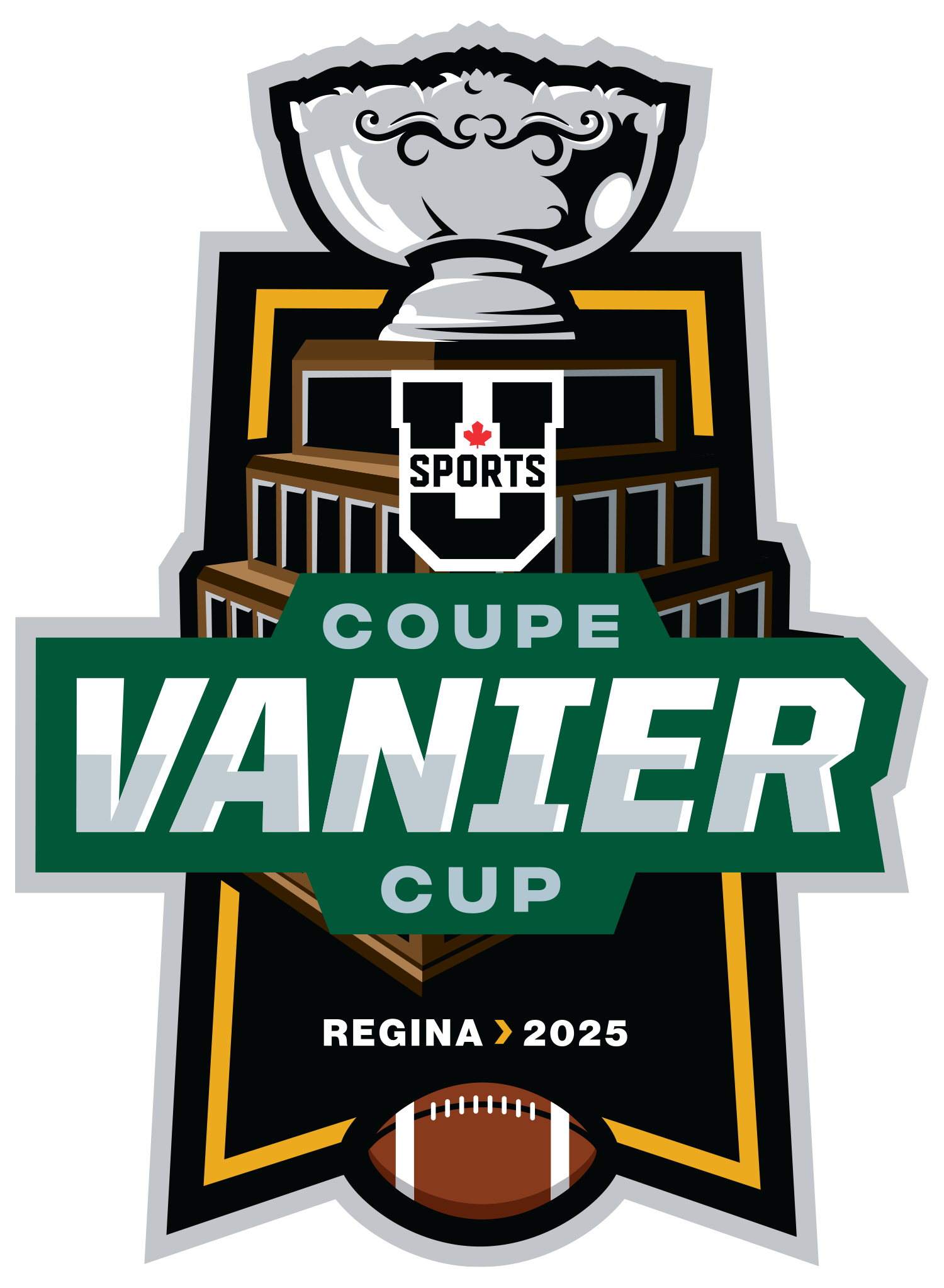 Vanier Cup 2025 logo, Regina location
