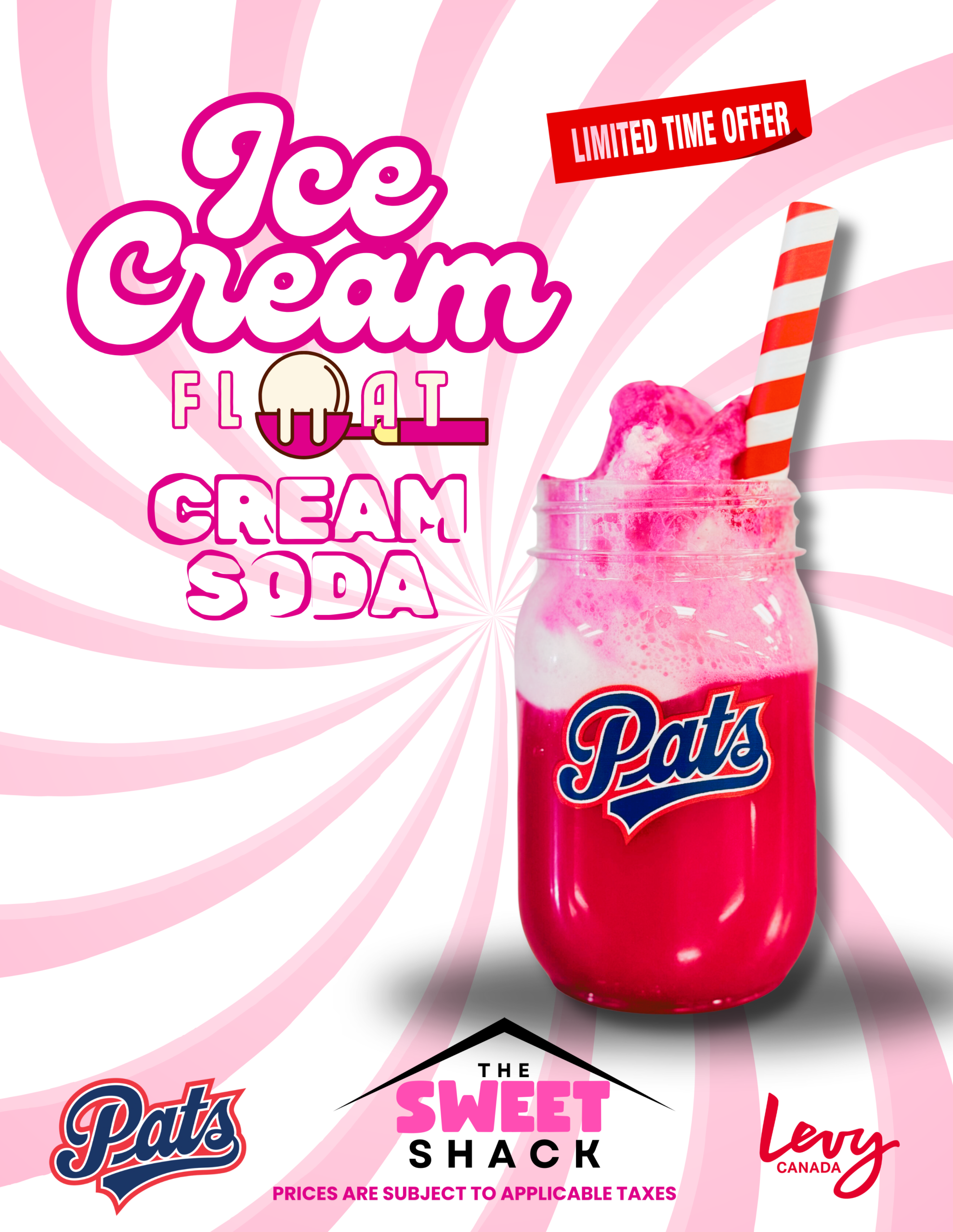 Pink ice cream float limited time offer